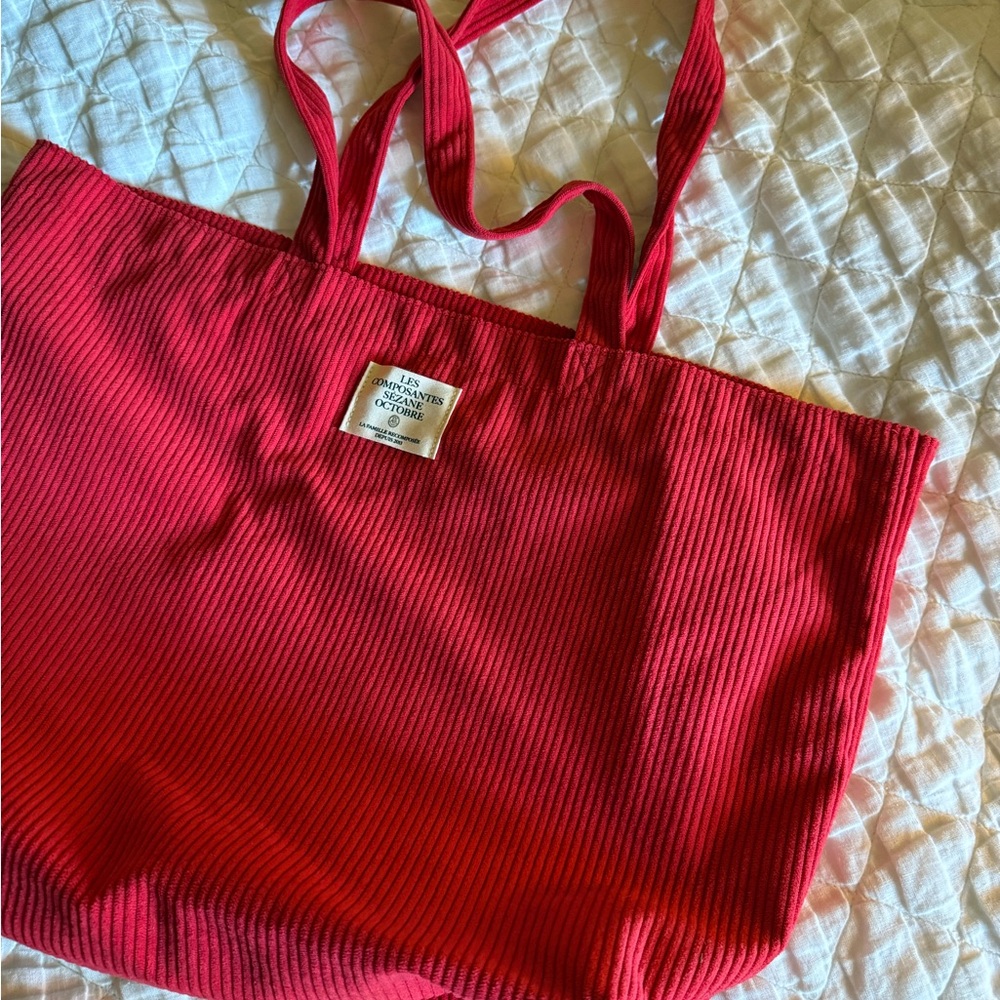 NWOT Sezane Corduroy Tote